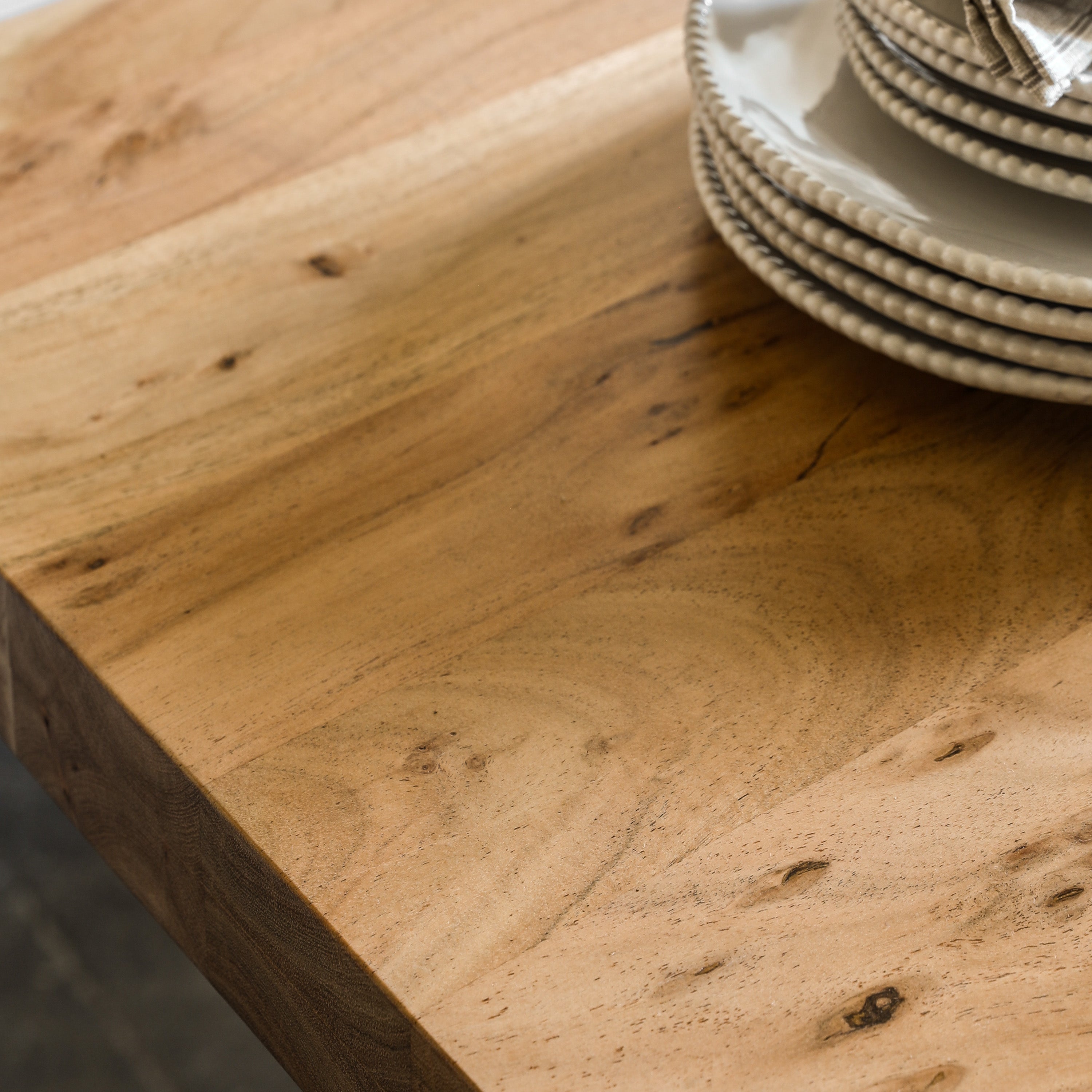 Berrow Acacia Wood Natural Dining Table | 8 Seater